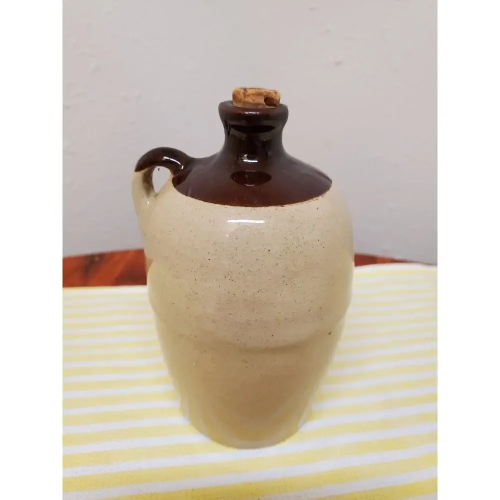 Vintage Miniature USA Pottery Stoneware Jug